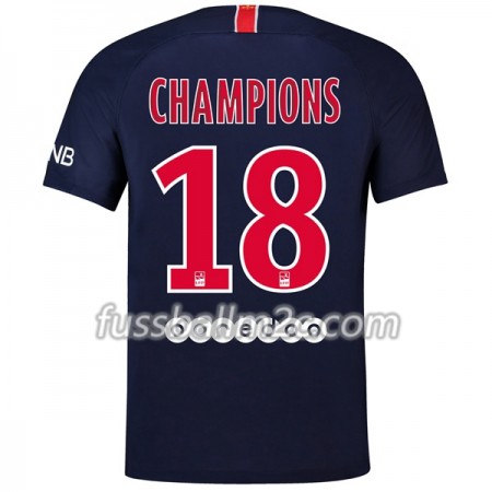 Fußballtrikots Paris Saint-Germain Champions 18 Heim Trikotsatz 2018-2019